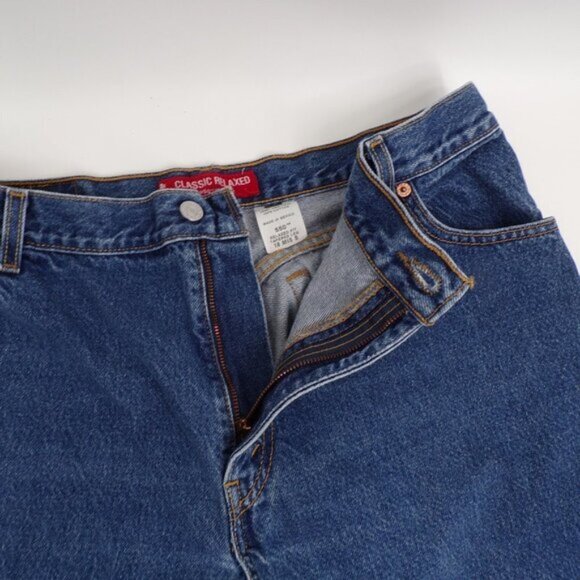 Levi's Women's Classic Relaxed Fit Tapered Leg 550 Blue Jeans - size 18 MIS S - Picture 6 of 11